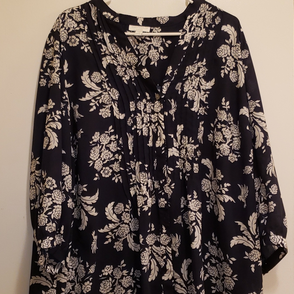 Blue & white dress shirt